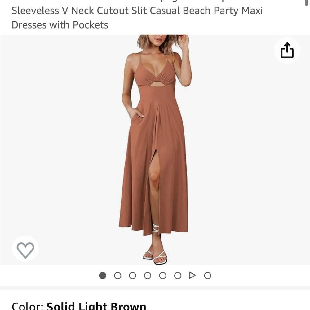 Btfbm terra-cotta orange sundress